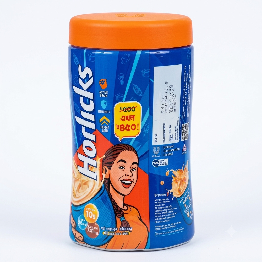 1787906346852 *Horlicks Jar 300g* _Active Brain | Immunity | Height Gain | প্রোটিন 10g_ - Image 1