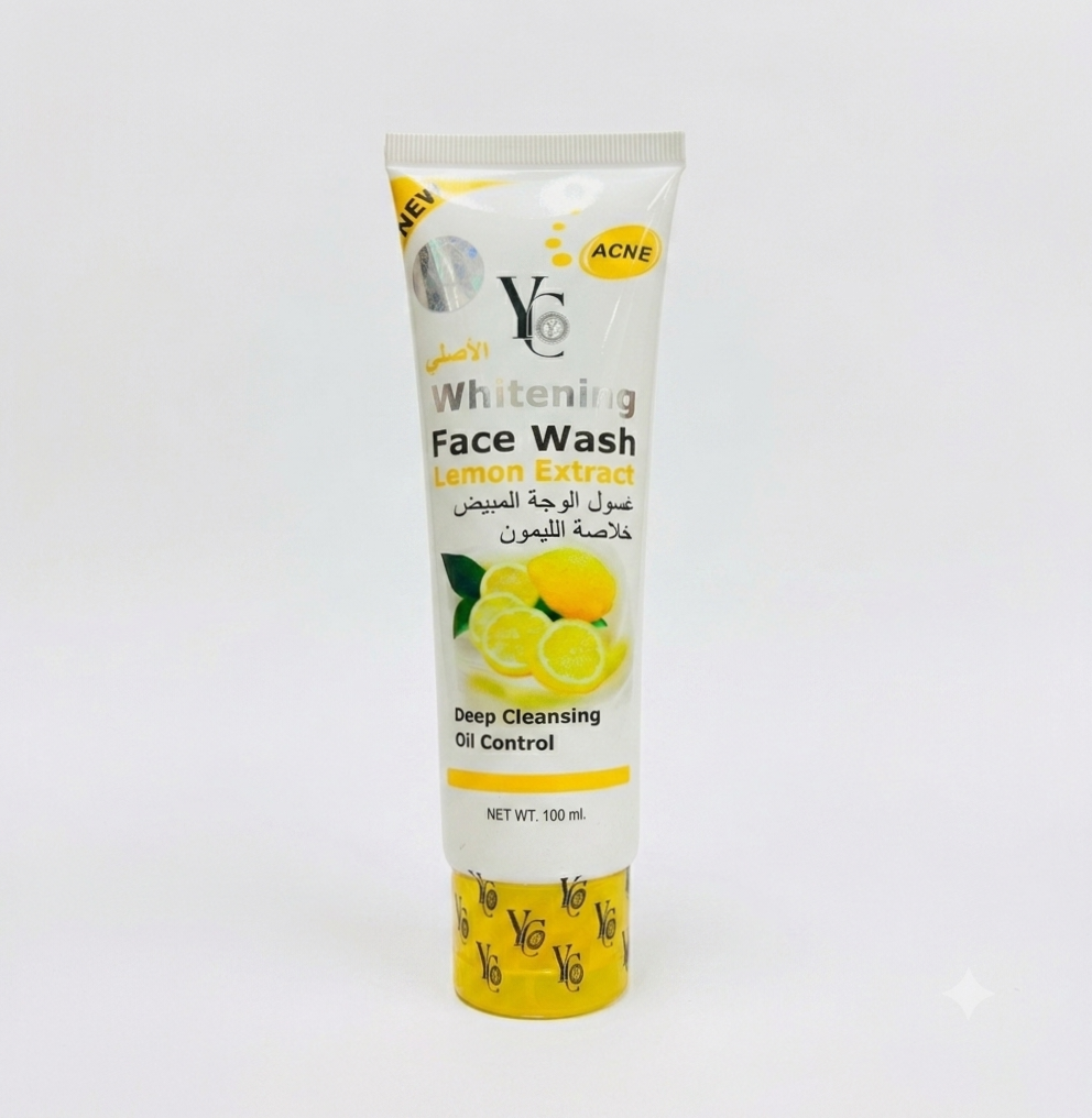 IMG_20260827_064233 YC Whitening Face Wash - Lemon Extract 100ml* - Image 1