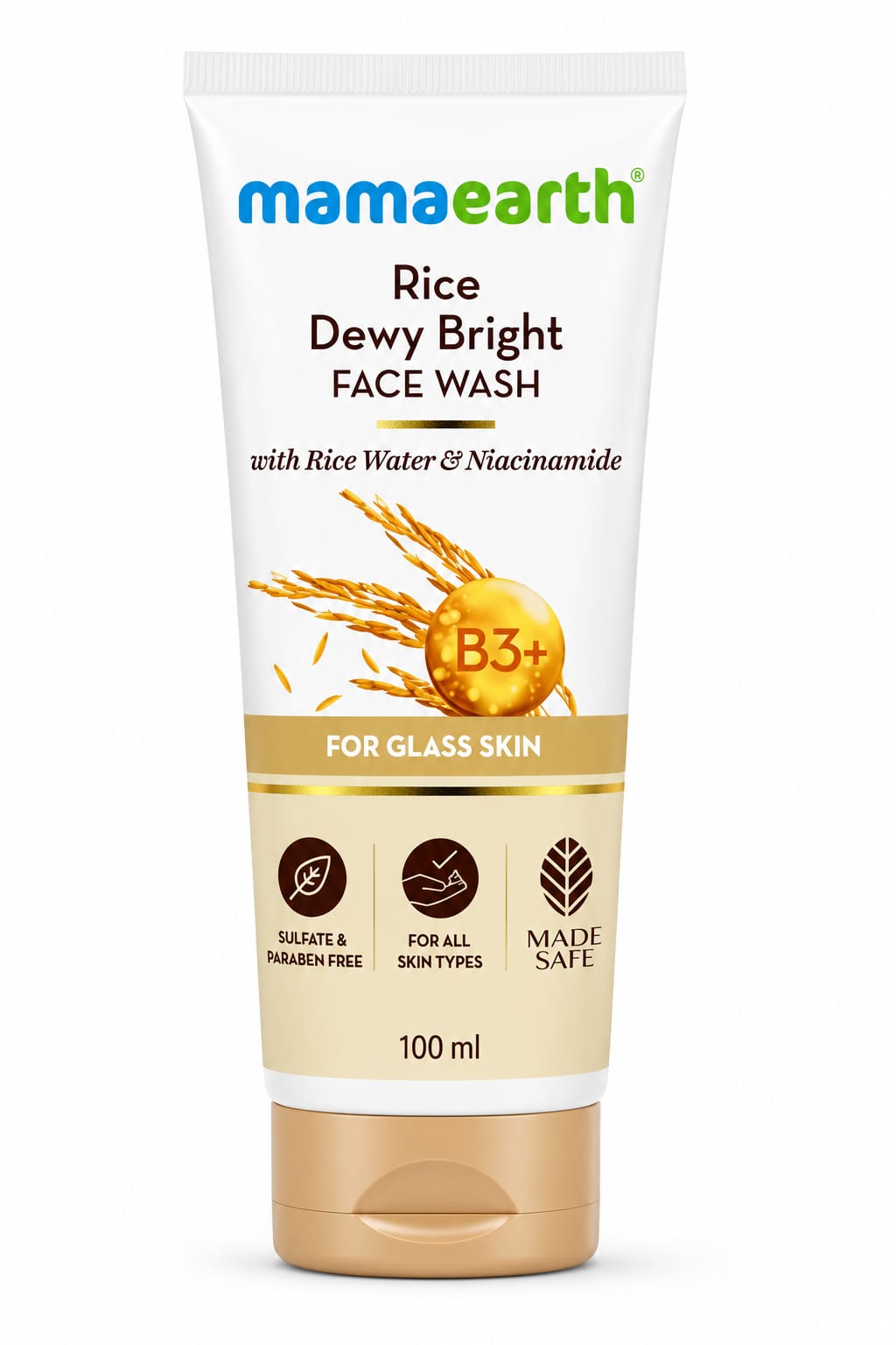 Mamaearth Rice Dewy Bright Face Wash 100mlImage 2026-08-25 at 10.34.08 AM Mamaearth Rice Dewy Bright Face Wash 100ml